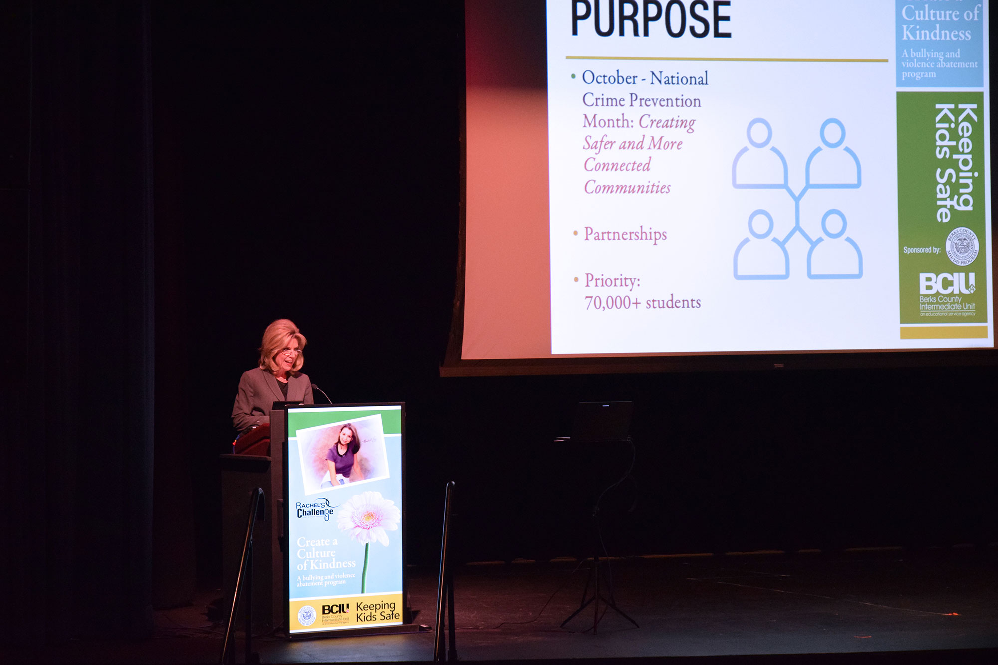 Dr. Jill Hackman, Executive Director of the Berks County Intermediate Unit presents at the 2019 Keeping Kids Safe Symposium