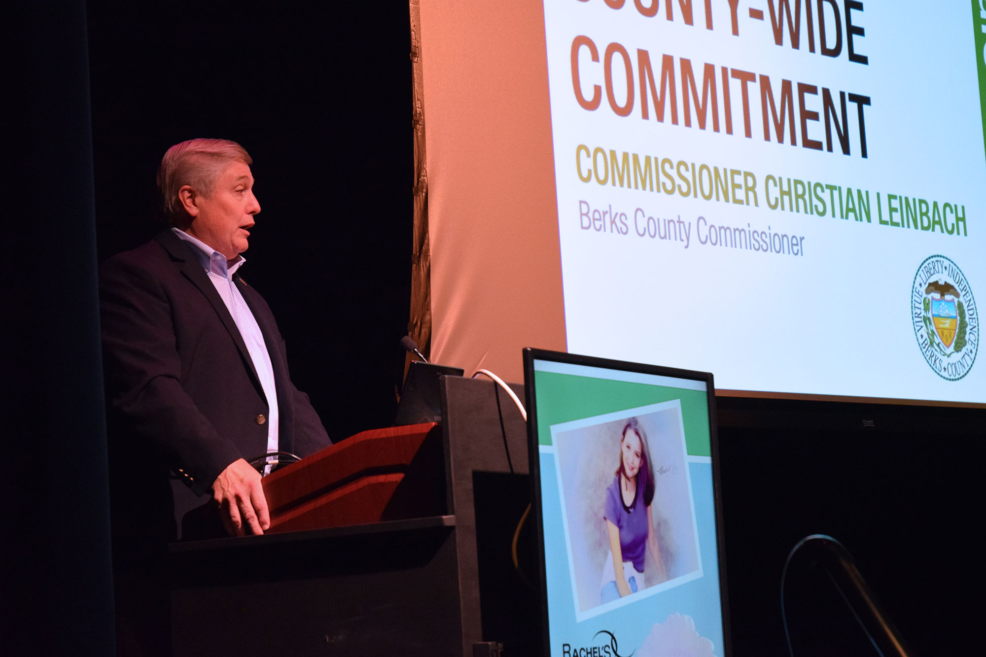 Commissioner Christian Leinbach speaks at the 2019 Keeping Kids Safe Symposium