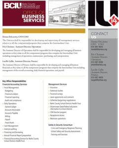 Screenshot of Business Services Office Summary PDF